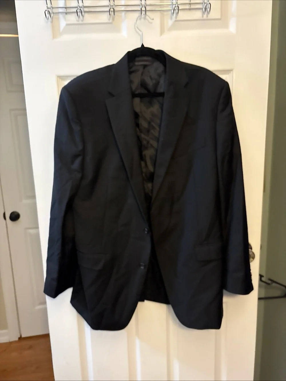 Lauren Ralph Lauren Men's Black Two-Button Suit Jacket